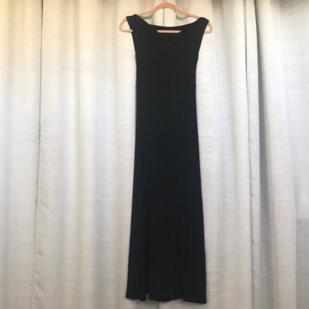 Black maxi dress